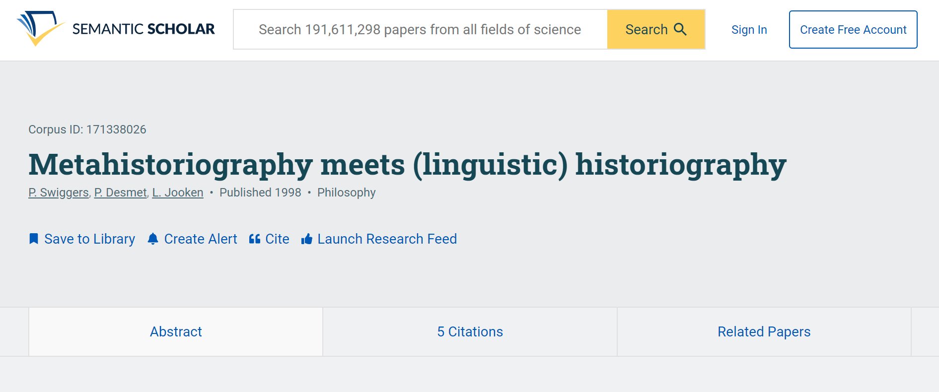 Screenshot fra semanticscholar.org